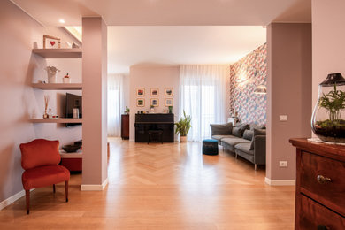 Idee per un ingresso o corridoio eclettico