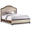 Leesburg King Upholstered Bed with Wood Rails