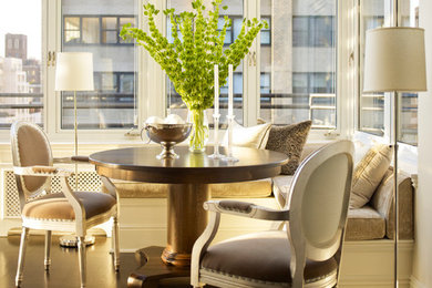 Inspiration for a transitional dining room remodel in New York
