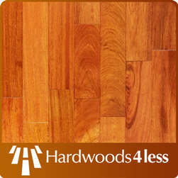 5" x 3/4" Brazilian Cherry Rustic Solid Hardwood Flooring - Carpet Tiles