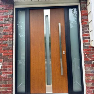 Modern steel exterior door - Deux 1744 Brown
