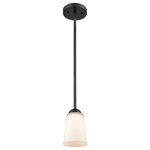 Millennium Lighting - Millennium Mini Pendant in Matte Black - This mini pendant from Millennium Lighting comes in a matte black finish. It measures 5" wide x 6" high. This light uses one standard bulb up to 100 watts each. This light includes a 1 year limited manufacture's warranty.For indoor use.  This light requires 1 , 100W Watt Bulbs (Not Included) UL Certified.