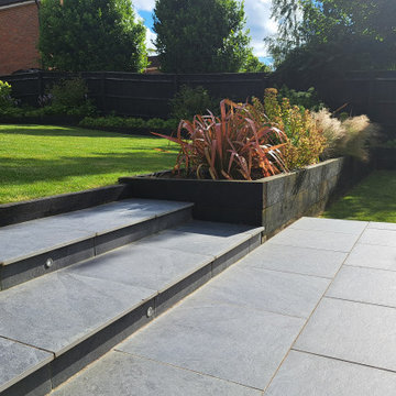 Grey and white garden