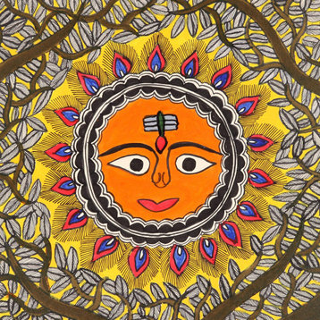 NOVICA Tree Of Life And Madhubani Painting