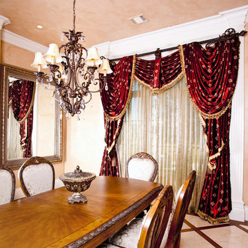 Formal Dining Room Draperies