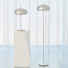 Glam Modern Minimalist Dome Shade Table Lamp Desk Shiny Silver Mid Century