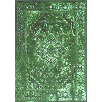 Nuloom Machine Made Jizah Rug, Green 5'x8'