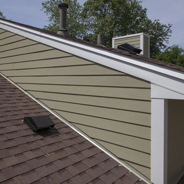 Heathered Moss Hardie Plank Siding in Warrenville Illinois