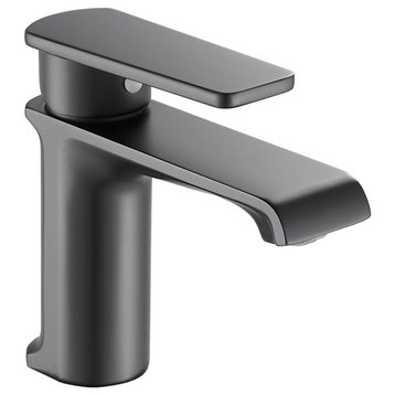 Modern Vanity Single-hole Faucet LB9601, Matte Black