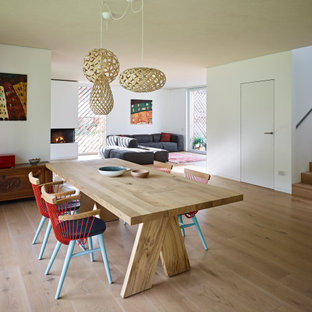 75+ Skandinavische Esszimmer mit Eckkamin Ideen & Bilder - Dezember