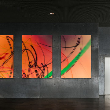 Triptych Urban Abstract Art