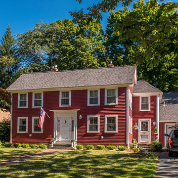 Everlast Composite Siding Installation in Hopkinton, MA: 7" Cabernet Red