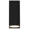 Aaron Outdoor Wall Light, Black, Square