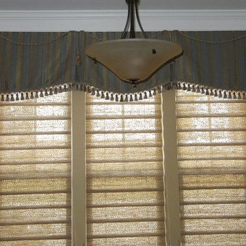 Valance and Roman Shades