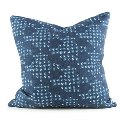 Shibori Cushion Barre Indigo - Decorative Cushions