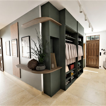 Agencement sur mesure pour une entrée et un couloir