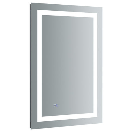 Santo Bathroom Mirror With LED Lighting and Defogger, 24"x30", 24"x36"