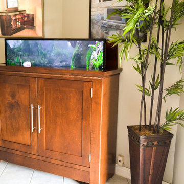 Automated TV Lift Cabinet in Solid Cherry (The Richmond)