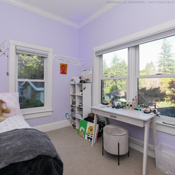 New Windows in Delightful Bedroom - Renewal by Andersen San Francisco Bay Area