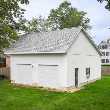 32×28 Single-Story Saltbox Garage