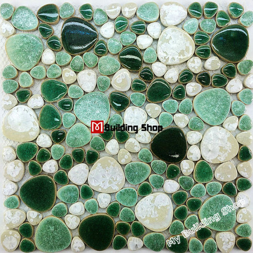 Glazed Porcelain Tiles Pebble Mosaic Flooring Glazed Porcelain Tiles Pebble Mosaic Flooring Mosaics Tile