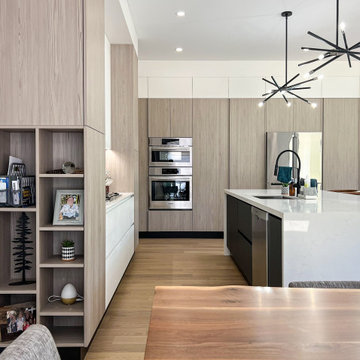 Grey Pine Modern Kitchen: Tiny, ON