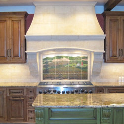 Custom Light Weight Stone Range Hoods - Products