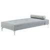 Lv00826, Sofa Bed With Pillow, Gray Melange Velvet, Quenti