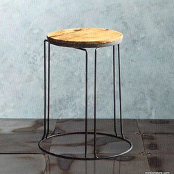 Roost Reclaimed Wood Stacking Stool/Side Table - Set/2 - SKU: F258 - Side Tables And End Tables