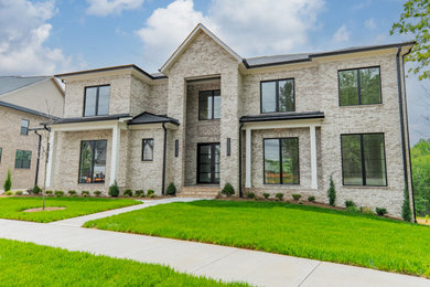 Inspiration for a contemporary exterior home remodel in Charlotte