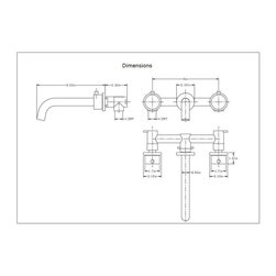 Matte Black Wall Mount Solid Brass Bathroom Faucet - Bathroom Sink Faucets
