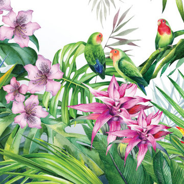 Bright tropic wall mural