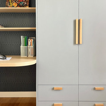 Chambre d'ado - détails du meuble sur-mesure