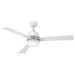 HInkley - Hinkley Verge 52" Integrated LED Indoor/Outdoor Ceiling Fan, Matte White - VERGE