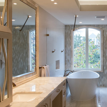 River Oaks | Houston, Texas | Tranquil Spa Master Bathroom Remodel