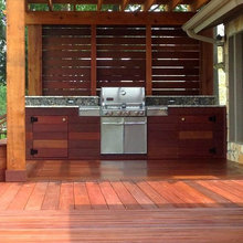 Lake House outdoor kitchen & deck