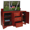 Dynasty Red TV Lift Cabinet