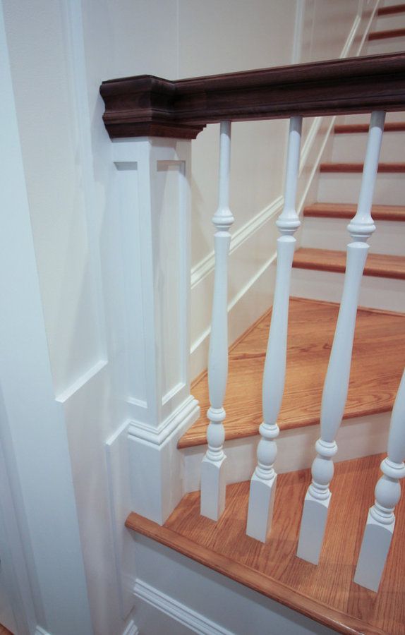 Elegant Wall-Mounted Craftsman Style Staircase, Arlington VA 22205