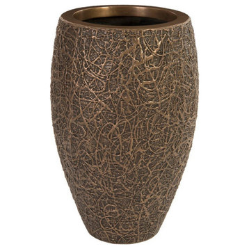 String Theory Planter, Bronze, Small