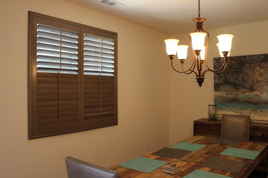 Inspiration for a transitional dining room remodel in San Diego