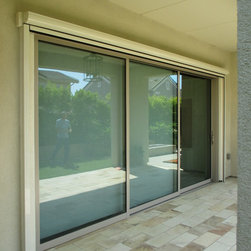 Compacting Sliding Doors Motorized Power Screens - Screen Doors