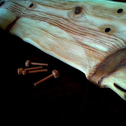 Rustic hand carved shelves - Display And Wall Shelves 