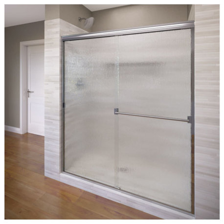 Basco CLCH05A4065RN Classic 65-1/2"H x 40"W Bypass Framed Shower - Chrome