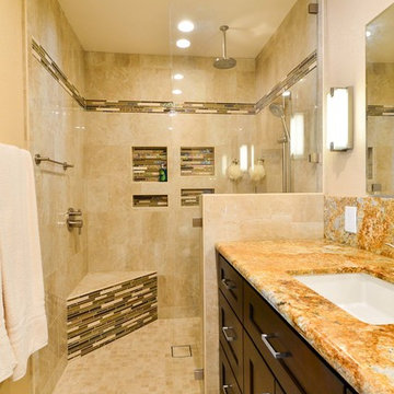 Poway Open Shower Master Bath