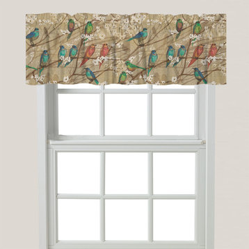 Birds and Blossoms Window Valance