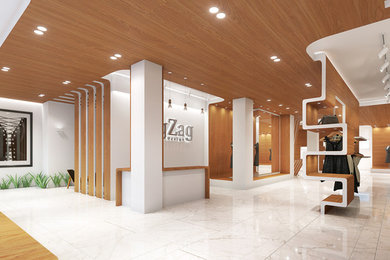 Home design - mid-sized modern home design idea in Miami