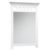 Ronbow Transitional Solid Wood Framed Bathroom Mirror, White, 24"x35"