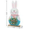 30"H Easter Wooden Bunny Porch Décor