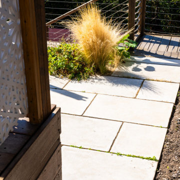 Split level garden in Essex