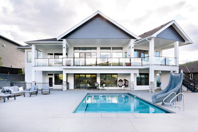 Inspiration for a craftsman home design remodel in Vancouver
